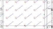 HLADNJAK KLIME 1.9 DCi (AUTO) 2.0 DCi MAN/AUTO DIZEL (625x415x12)