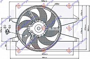 VENTILATOR KOMPLET (BENZIN-DIZEL)  +A/C