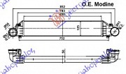 HLAD INTERCOOLER BEN-DIZ (65x132x55)