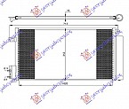 HLADNJAK KLIME BENZIN-DIZEL (62.7x29.5)