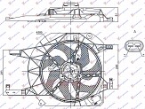 VENTILATOR KOMPLET (+AC) BENZIN/DIZEL