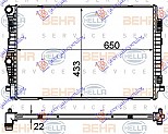 HLADNJAK MOTORA 1.4 TFSi BENZIN - 2.0 TDi DIZEL (650x445) (MAHLE BEHR)