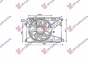 VENTILATOR KOMP. 1.4i 16V TURBO (430) 4P