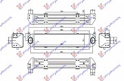 HLADNJAK INTERKULERA 2.7 TDi DIZEL (580x130x105) (CEO ALUMINIJUM)