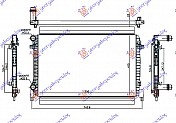 HLADNJAK MOTORA 1.6 16V (65x41.5x2.3)