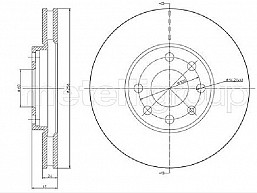 DISK TOCKA PREDNJI 256MM 4RUPE VENT.