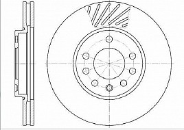 DISK TOCKA PREDNJI 280MM 5RUPA VENT.