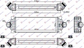 HLAD.INTERCOOLER 2.2 TDCI (451x160x62)