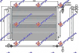 HLADNJAK KLIME BENZIN-DIZEL (49.6x39.30)