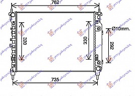 HLADNJAK 2.2 TDCi AUT. DIZ (670x500x34)