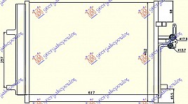 HLADNJAK KLIME 1.6/1.8 BENZIN - 2.0 TDCi (58x46.5x1.6)