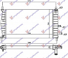 HLADNJAK MOTORA 1.1-1.3CC (50x31)