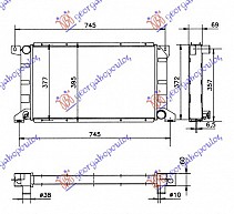 HLADNJAK MOTORA 2.5 TD (60x33.5)