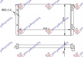HLADNJAK MOTORA 1.9 TD (63x38)