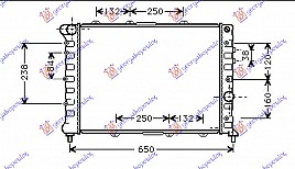 HLADNJAK MOTORA 1.9JTD-2.4JTD(58x39.5x24