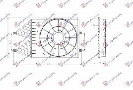 NOSAC VENTILATORA (1.0/1.0/1.2TSI/1.2 12V/ 1.2/1.4/1.6 16V/2.0 - 1.2/1.4/1.6/1.9 TDI)