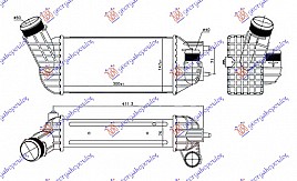 HLADNJAK INTERKULERA 2.0 HDI DIZEL (300x147x76) 60/40