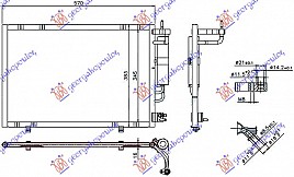 HLADNJAK KLIME BEN-1.4TDCi (53.5x35) 11-