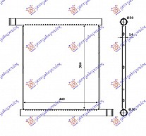 HLADNJAK MOTORA (44x38) BEHR
