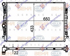 HLADNJAK MOTORA 1.4 TFSi BENZIN - 2.0 TDi DIZEL (650x445) (MAHLE BEHR)