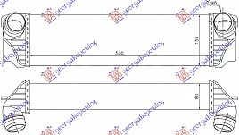 HLAD INTERC. 1.6-2.0 T.DIZEL(508x100x85)
