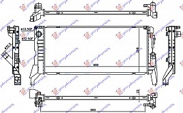 HLADNJAK MOTORA ZA SVE MODELE DIZEL (MAN) (680x298x22)