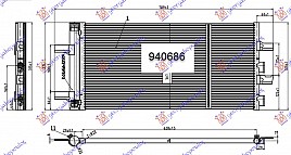 HLADNJAK KLIME 2.0 (220i) BENZIN - ZA SVE MODELE DIZEL (648x307x16)
