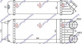 HLADNJAK INTER.1.6HDi (300x158x80)