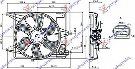 VENTILATOR KOMPL.1.4-1.6 BENZ(38cm)