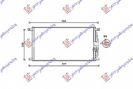 HLADNJAK KLIME 4.0-4.2 BENZ(69.5x36x1.6)