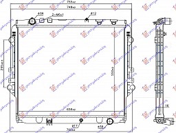 HLADNJAK MOTORA 2.4 D DIZEL (MAN) (550x650x27)
