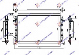 HLADNJAK MOTORA 1.6 16V (65x41.5x2.3)