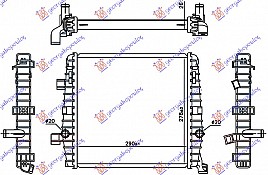 HLADNJAK MOTORA DODATNI 3.0 TSI HIBRID (AUTO) (29x27.8x2.6)