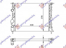 HLAD.MOT. BENZ.-A/C (43x38) BEZ PUMPE
