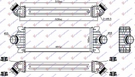 HLAD.INTERCOOLER 2.2 TDCI (451x160x62)