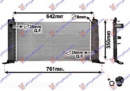 HLADNJAK MOTORA 1.2i 16V+/-A/C (58x31)