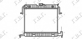 HLADNJAK MOTORA 1.8-2.0cc -A/C (40x50)