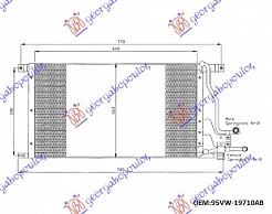 HLADNJAK KLIME BENZIN-DIZEL (65x36.5)