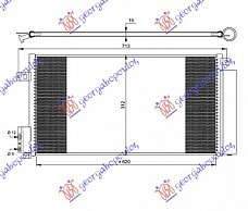 HLADNJAK KLIME BENZIN-DIZEL (62.7x29.5)