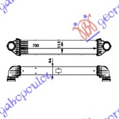 HLADNJAK INTERC. 2.0 CDi (698x96x63)