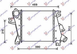 HLAD.INTERCOOLER 2.2DCI 03-05(305x295x62