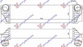 HLAD INTERC. 1.6-2.0 T.DIZEL(508x100x85)