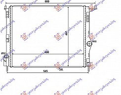 HLADNJAK MOTORA BENZIN -A/C (47.7x40.6)