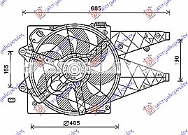 VENTILATOR KOMPLET 1.6-2.0 JTD (+AC)