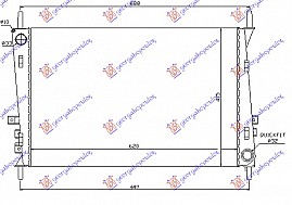 HLADNJAK SVE MODELI BENZ/DIZ(620x415x34)