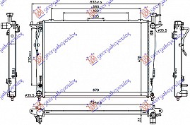 HLADNJAK 2.4 BENZIN (67x48x) M/A
