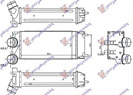 HLADNJAK  INTERC. 1.6 HDI(30x150x80) 09-